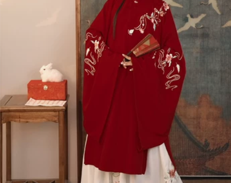 艺缕原创汉服女【牡丹记】袄裙刺绣立领褶裙日...