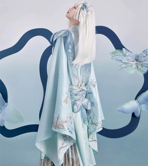 七月夕 雪姬 原创早秋新款对襟短衫宋大袖衫...