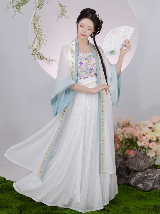凤台曲（城南花开）宋制长干寺长衫褶裙原创改...
