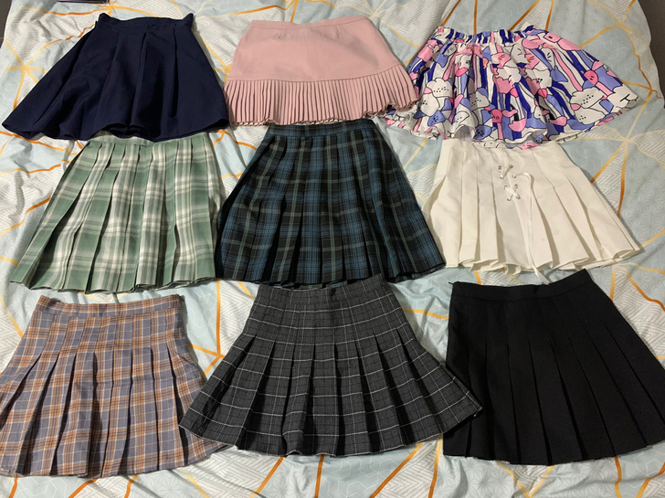 各种jk制服短裙,蕾丝长裙,半身裙,包臀裙...