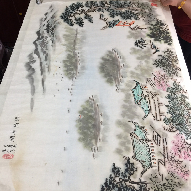 《锦绣西湖》陈冰心画