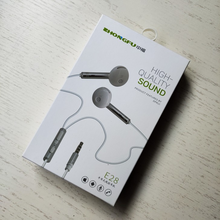 ZHONGFU中福3.5mm圆头有线耳机