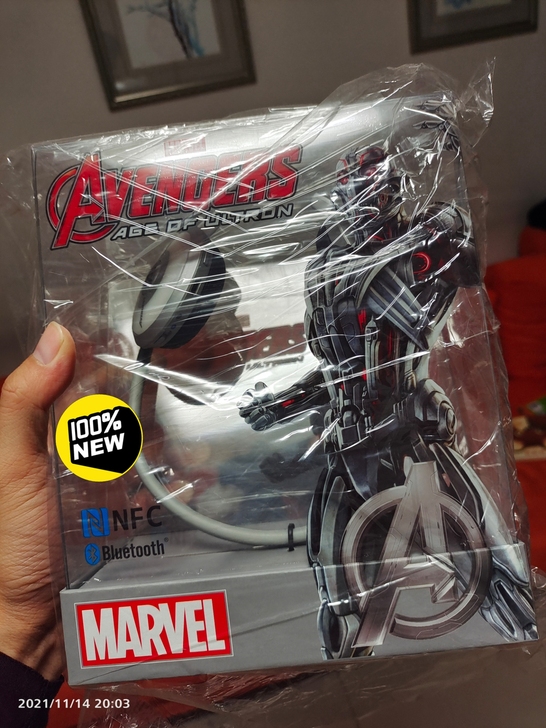 全新奥创蓝牙耳机,挂耳式,漫威经典人物,儿...