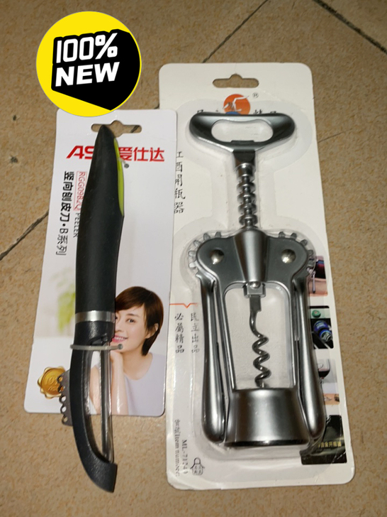 爱仕达刨皮刀，红酒开瓶器，实物图，全新未拆...