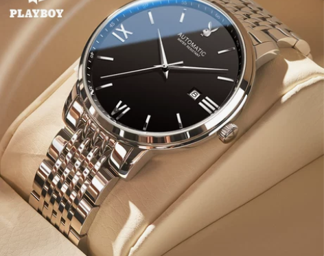 花花公子-男士手表 男机械表男全自动 给爸...