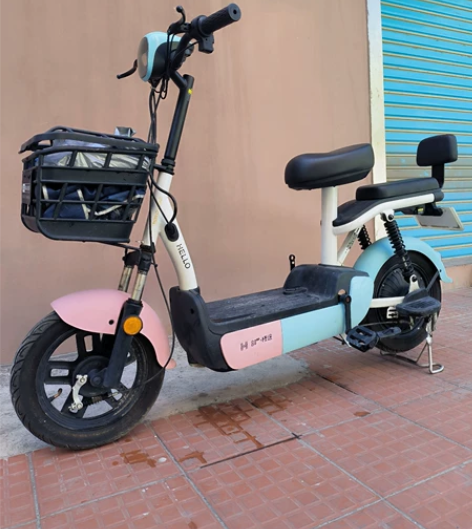 自用哈罗棒途电动车H3se升级炫彩锂电池版...