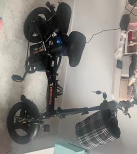 Tomofree折叠电动自行车小型超轻便携...