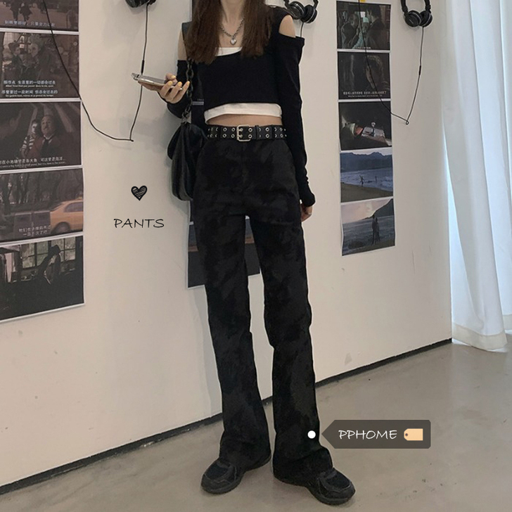 PPHOME巨显腿长の神仙裤~酷酷少女复古...