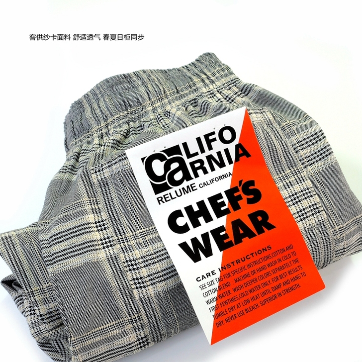 外贸日系休闲裤 日杂格子长裤 春夏舒适透气...