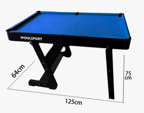 IPOOLSPORT折叠台球桌家用木制大号...