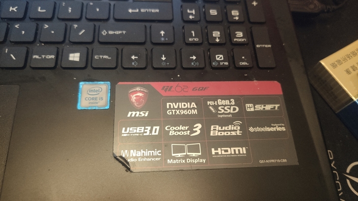 微星游戏本，独立显卡2G，GTX960M，...