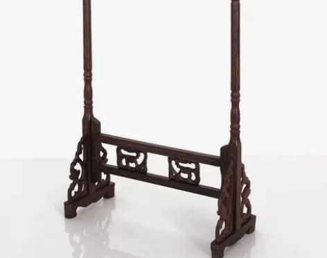 龙头毛笔架6挂12针鸡翅木笔挂 红木文房四...