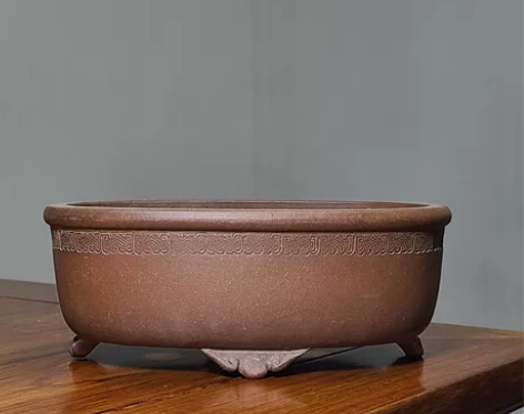 陶青园紫砂花盆，二手闲置，长越20宽约14...