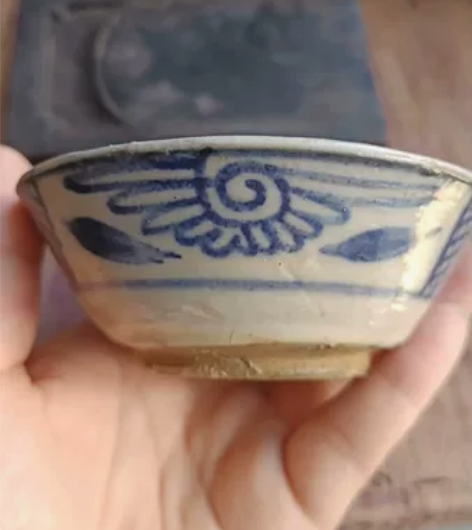 清代茶碗，青花茶碗，保存完好，实物拍摄，包...