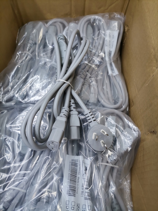 纯铜一拖二机箱电源线一分二品字三孔台式主机...