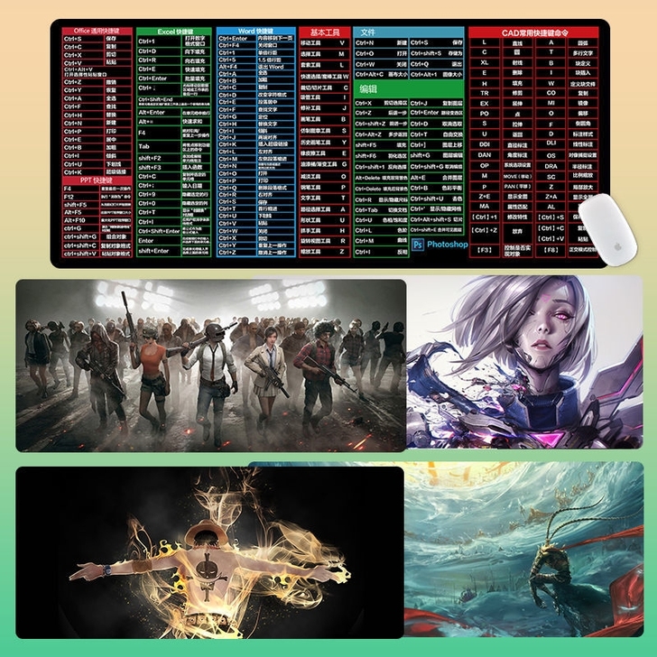 鼠标垫超大号电脑书桌垫加厚小号中号办公桌面...