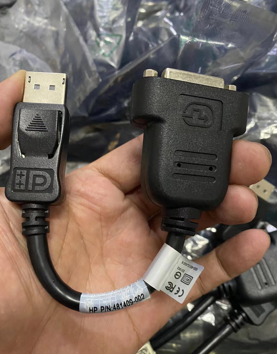 全新惠普大DP转DVI母线 DVI 24+...