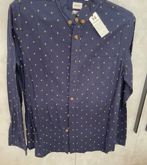 全新男士纯棉休闲长袖衬衫,xxl。 春季,...