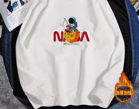 NASA联名卫衣男纯棉宇航员秋冬圆领潮流i...