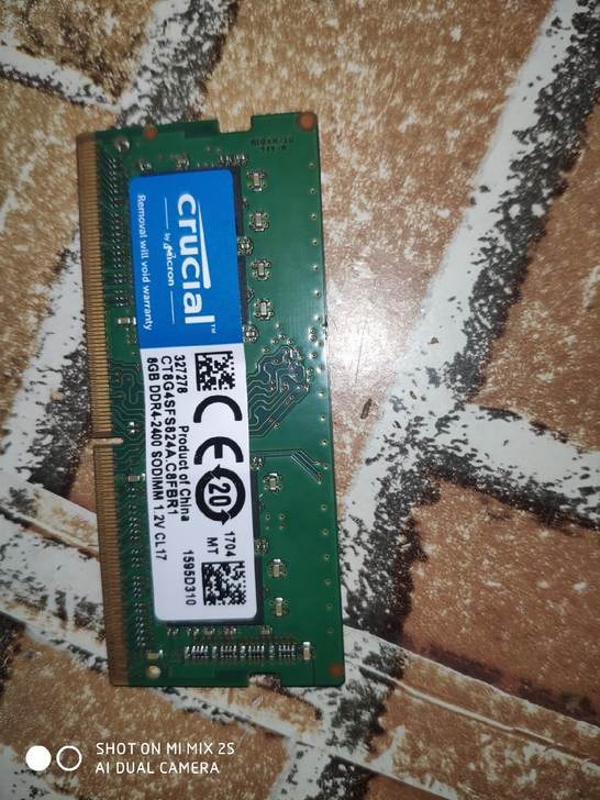 英睿达DDR4 2400MHz 8G笔记本...