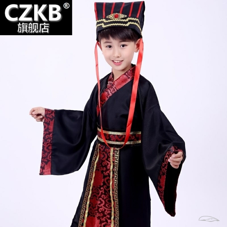 (全新)儿童古装三国演义汉服课本剧书童诸葛...