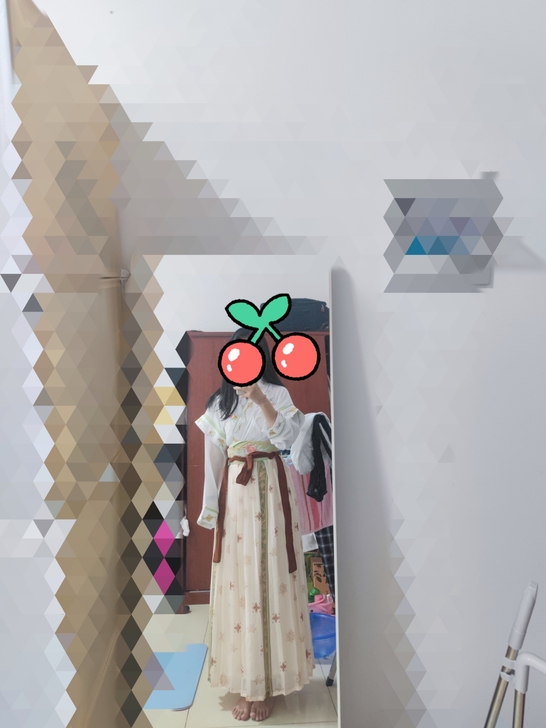 玉术家原创汉服m码,购入仅试穿一次,上身效...