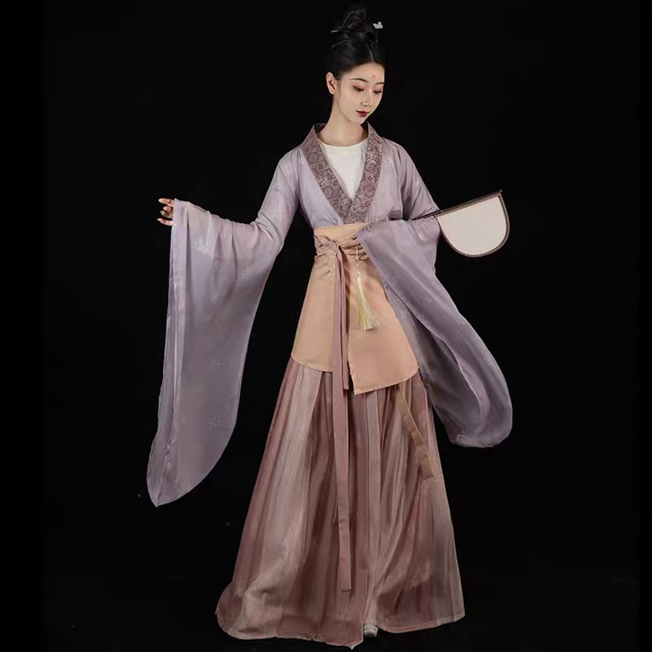 南北朝大袖齐腰襦裙复原春夏超仙套装