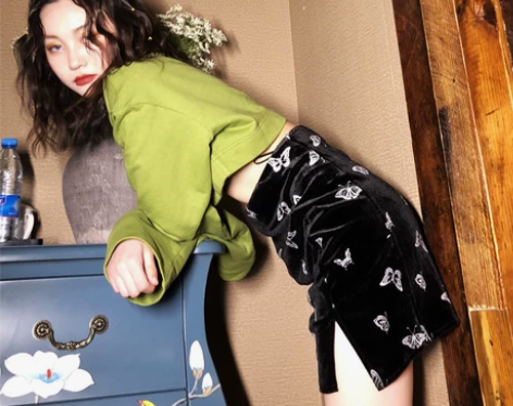 BridgeFlower桥花冷淡风裙子a字...