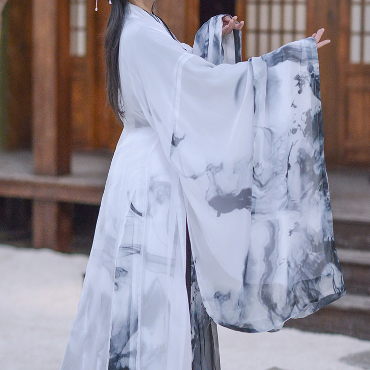 如梦霓裳汉服女齐腰襦裙大袖衫相思引魏晋风水...