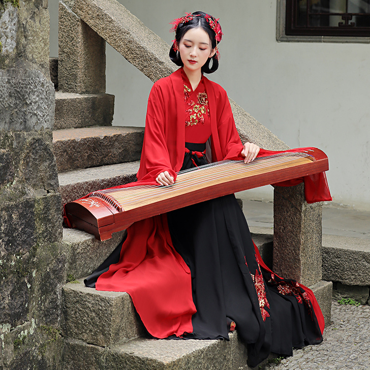 2021新原创汉服女古装超仙中国风襦裙民族...