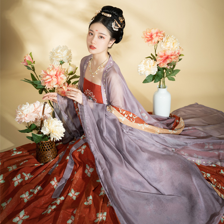 【琵琶女】茗月萱唐制汉服女原创唐风刺绣诃子...