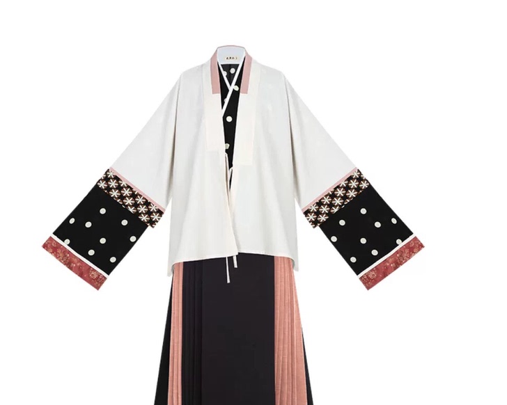 花朝记风信子白色对襟上衣，偏日常，m码，全...