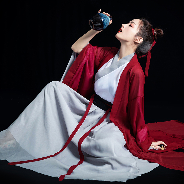 侠客汉服女红颜古装魏晋风飘逸仙气古风中国风...