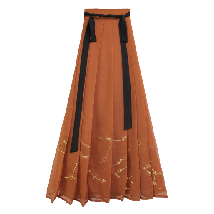 【m码裙子仅清洗无吊牌】远山乔汉服【素月分...