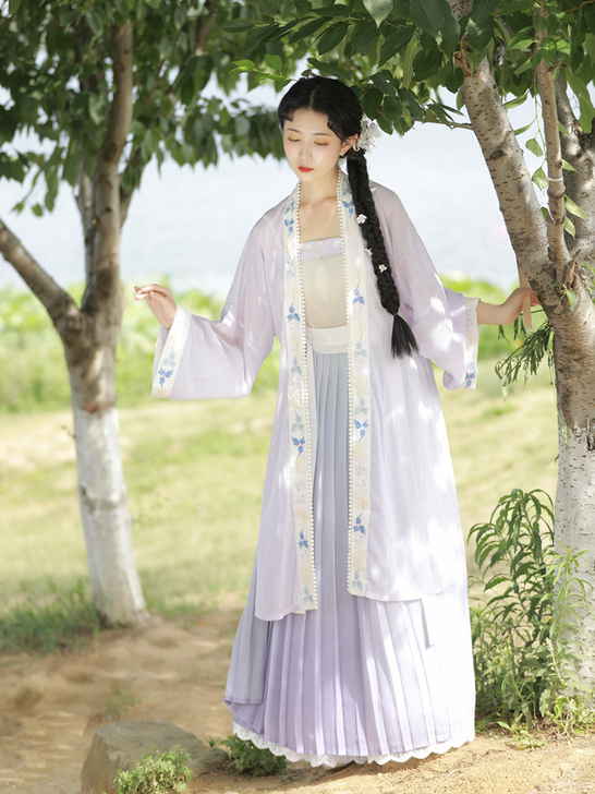 汉氧原创正品汉服白茶中国风古装齐胸襦裙超仙...