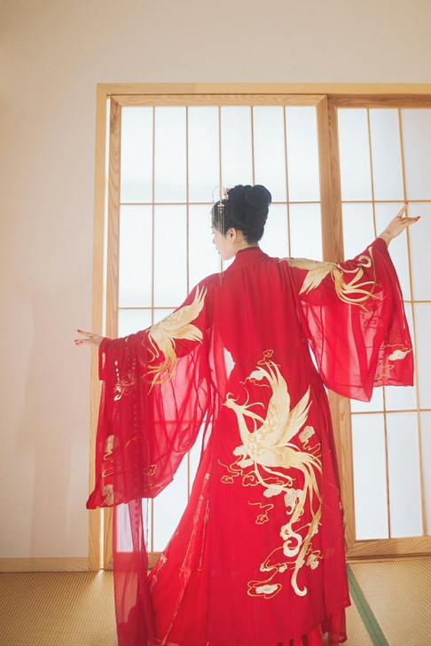 凤栖梧大袖,穿过一次