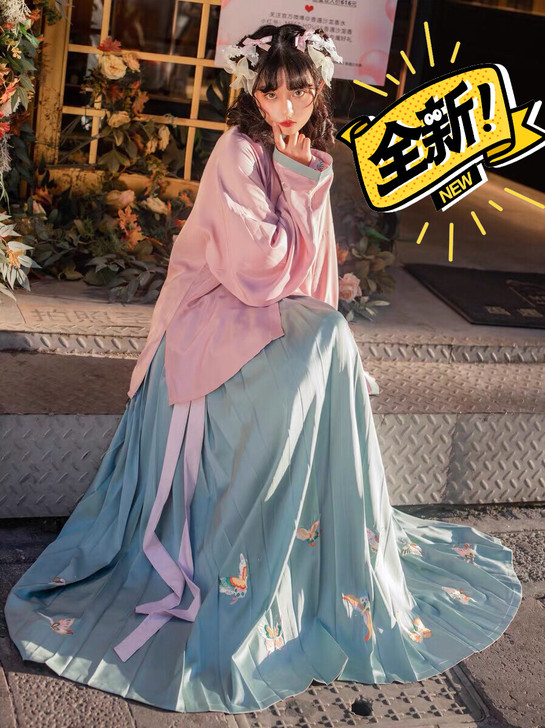 司南阁原创【百蝶猫】汉服女款明制立领方领一...