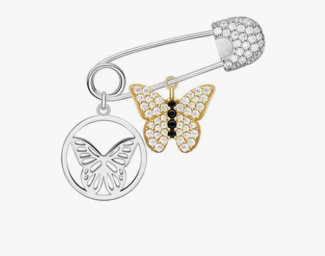 HEFANG何方珠宝 迷你蝴蝶手链 925...