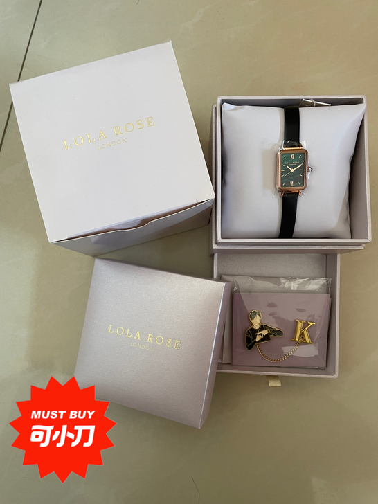 江疏影RolaRose手表 小绿表