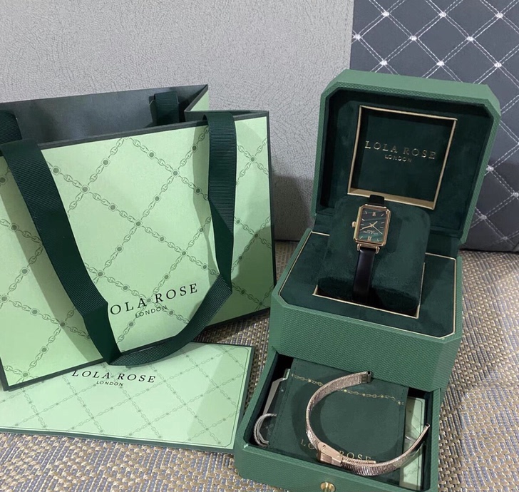 全新的罗拉rose复古女士小绿表，