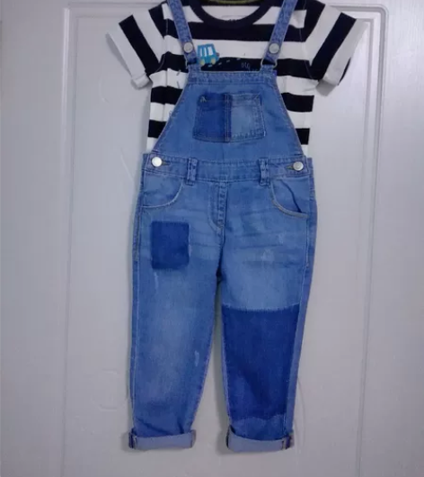 【全新】next 全新 背带牛仔裤 无吊牌...