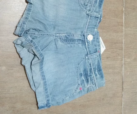 法国Z品牌 女牛仔短裤 14A 100%棉...