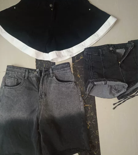清衣柜女装牛仔短裤打包三件处理都是m码喜欢...