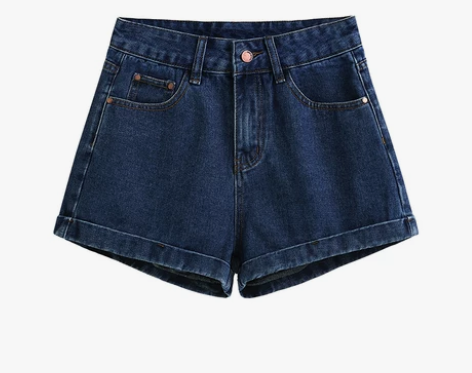 艾米恋高腰短裤牛仔裤女夏浅色韩版百搭夏季a...