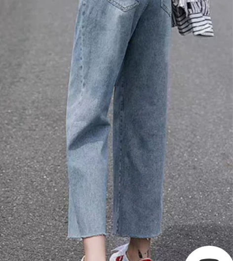 七分牛仔裤女款XL码 清衣柜便宜出[超便宜...