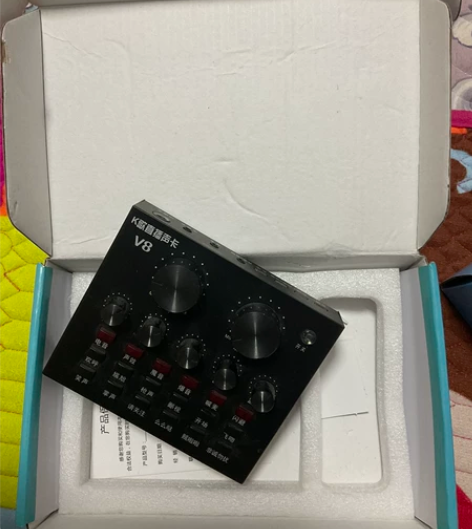 k歌直播声卡，之前买来自己唱歌玩来着，后来...