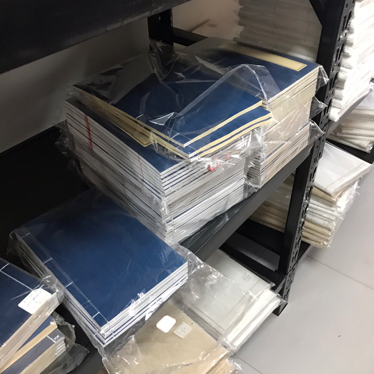 15年做的宣纸印谱 红八行 有仿古白色 两...