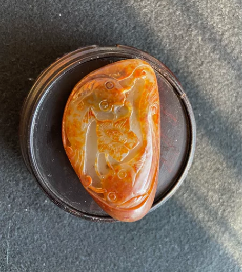 和田玉吊坠 荷花吊坠 鱼吊坠 挂件 玉雕 ...