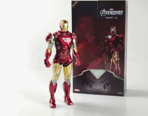【十周年系列】中动玩具钢铁侠手办mk6发光...