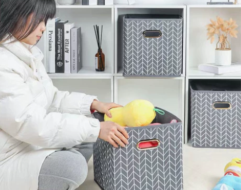 衣服收纳箱可折叠家用布艺衣柜储物箱 实体店...